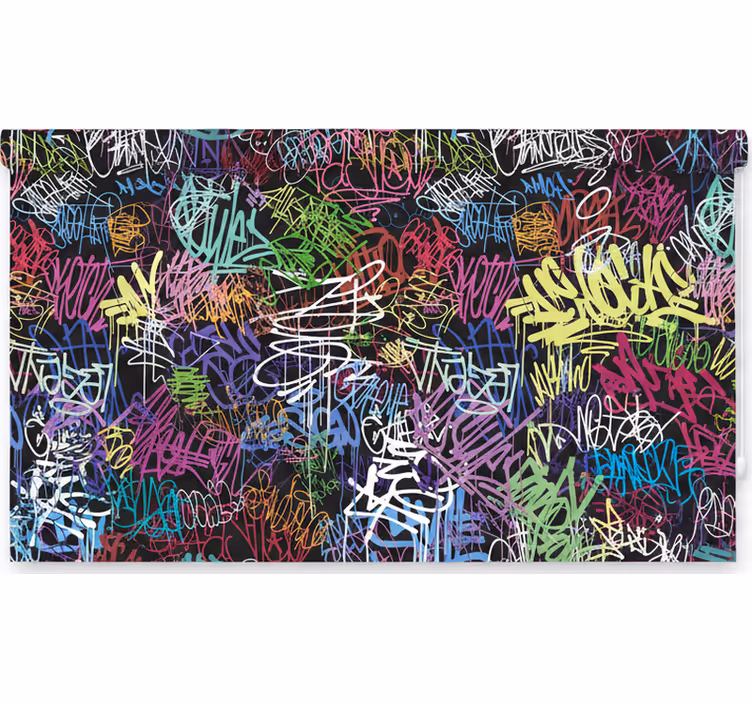Store enrouleur pour chambre ado toile street art - TenStickers