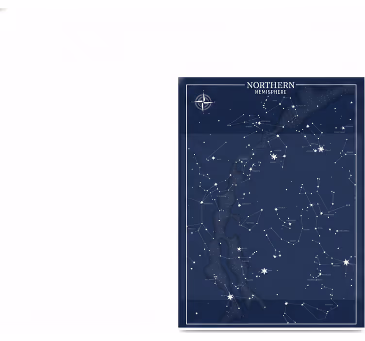 Store enrouleur pour chambre ado affiche constellations - TenStickers