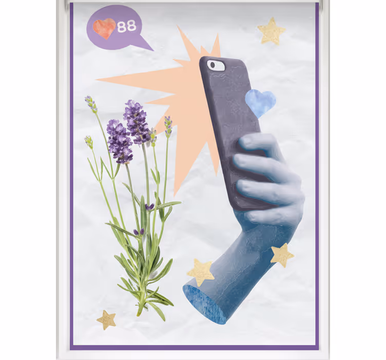 Store enrouleur pour chambre ado vie numérique - TenStickers