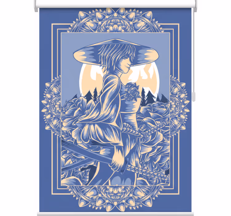 Store enrouleur pour chambre ado samurai anime - TenStickers
