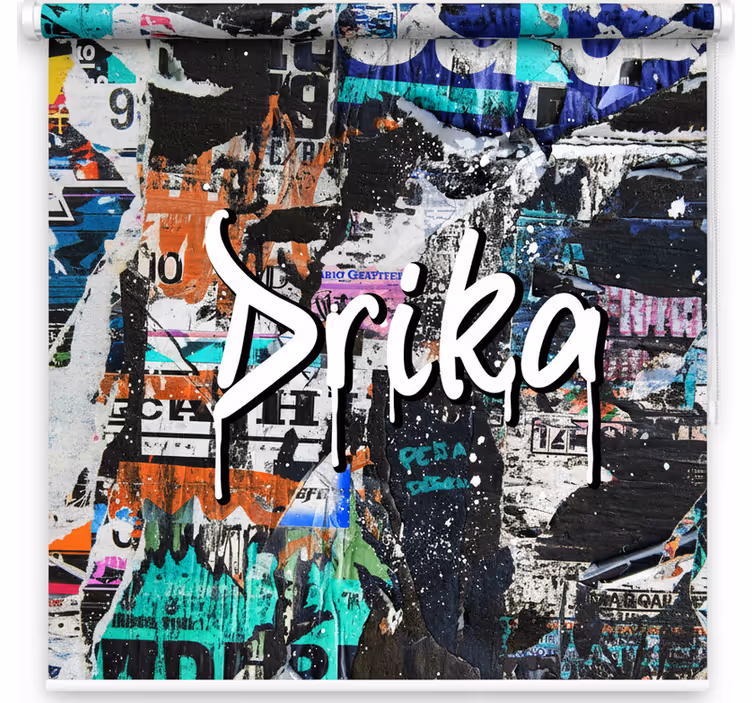 Store enrouleur pour chambre ado style graffiti - TenStickers