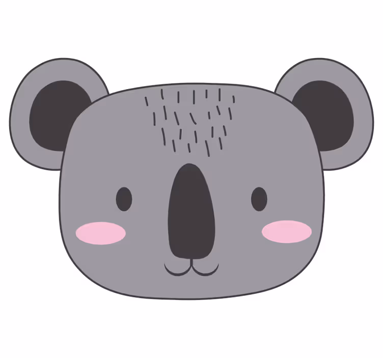 Store enrouleur amusant tapis en vinyle koala - TenStickers