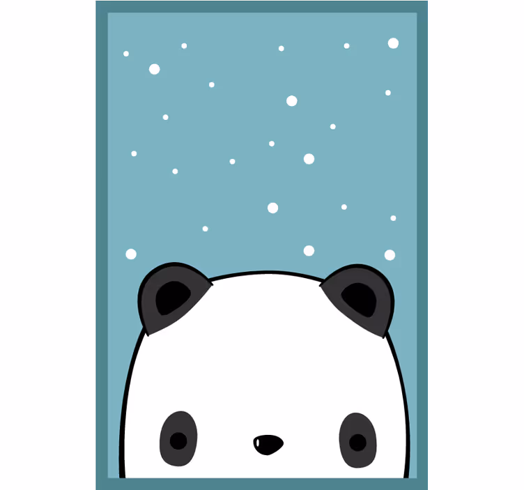 Store enrouleur amusant panda mignon - TenStickers