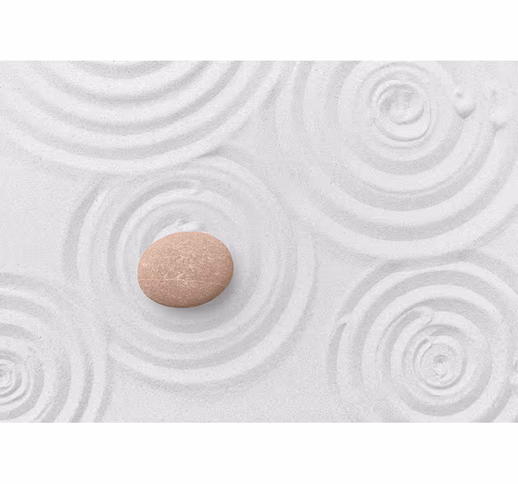 Store enrouleur motif zen papier peint - une goutte de sable - TenStickers