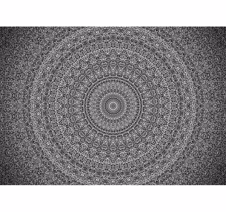 Store enrouleur motif zen mandala en niveaux de gris - TenStickers