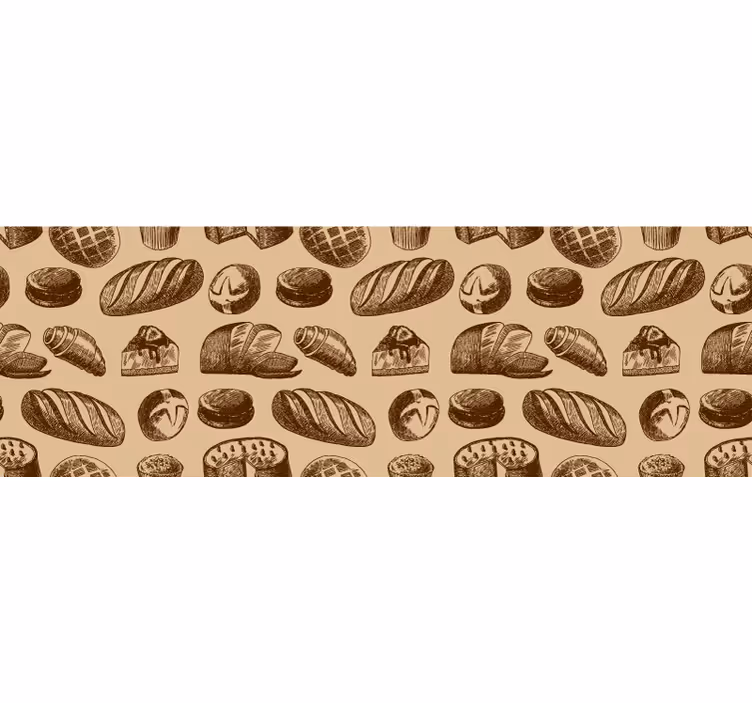 Store enrouleur marron design boulangerie - TenStickers
