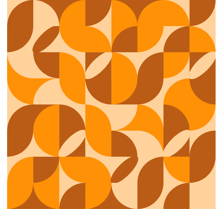 Store enrouleur orange style rétro - TenStickers