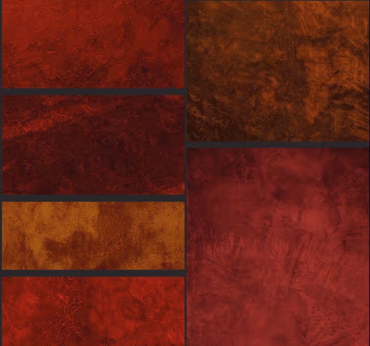 Store enrouleur rouge design patchwork texturé - TenStickers