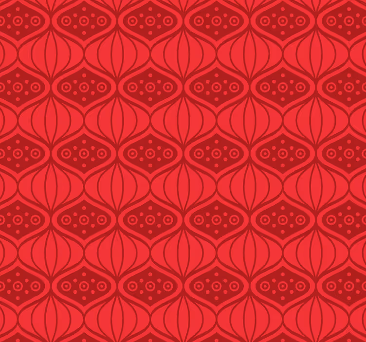 Store enrouleur rouge style oriental rouge - TenStickers