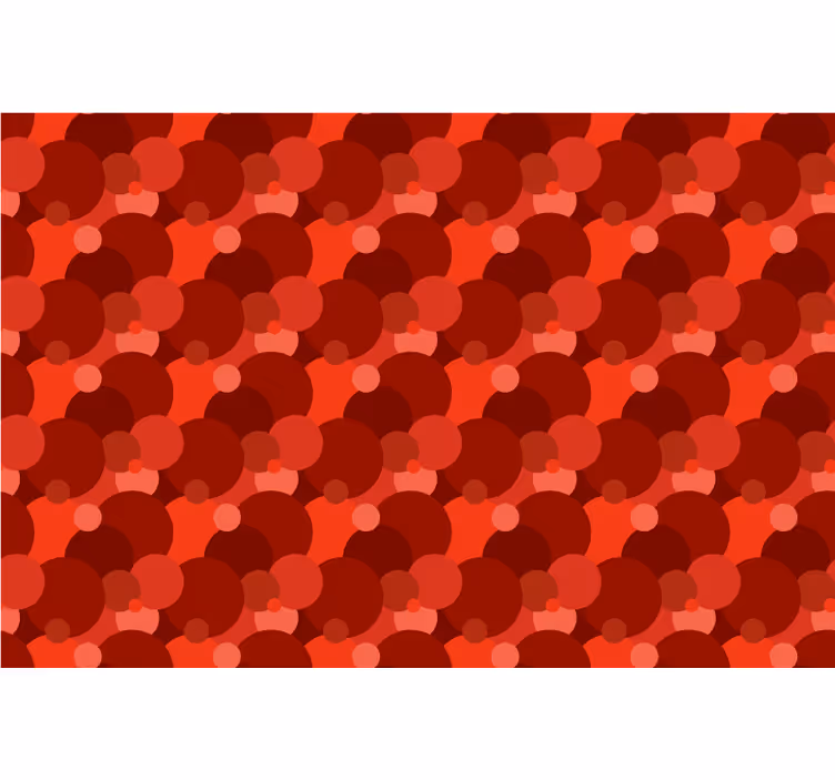 Store enrouleur rouge motif cercles modernes - TenStickers
