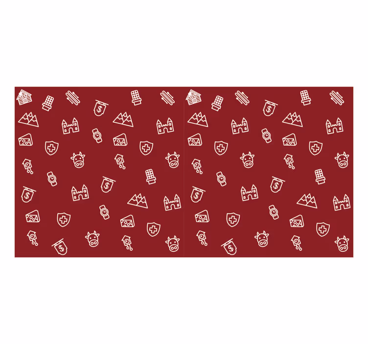 Store enrouleur rouge icônes de suisse - TenStickers