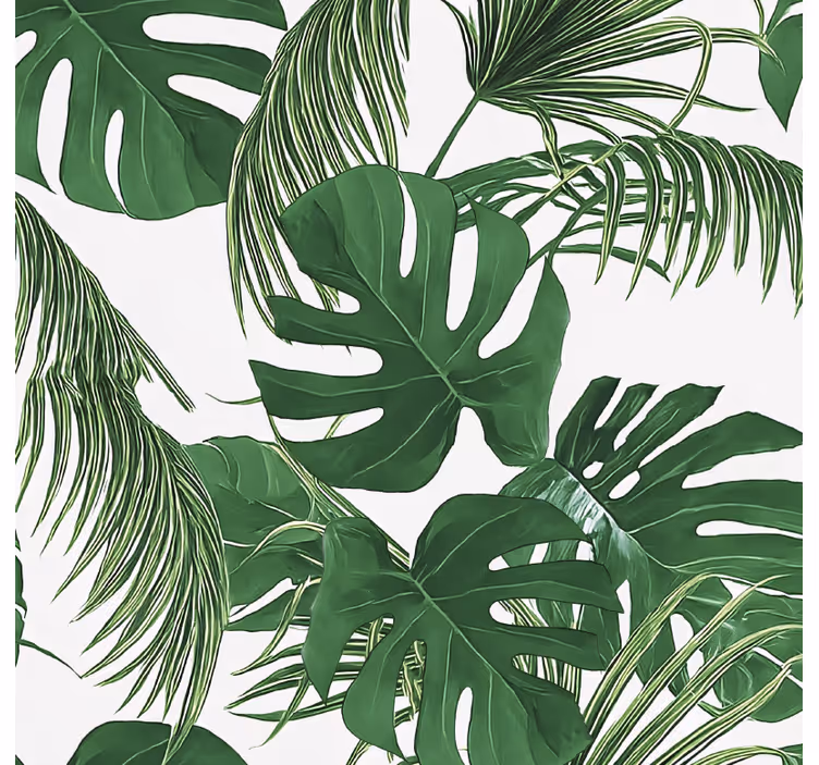 Store enrouleur extérieur motif feuilles tropicales - TenStickers
