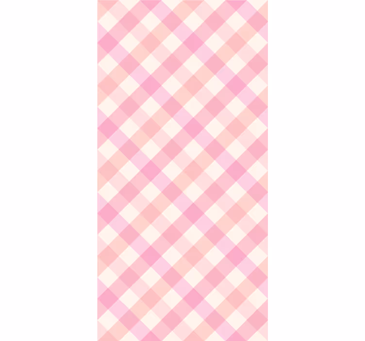 Store enrouleur pour chambre ado motif à carreaux roses - TenStickers