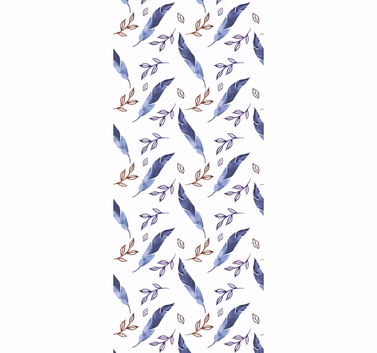 Store enrouleur pour chambre ado plume aquarelle élégante - TenStickers