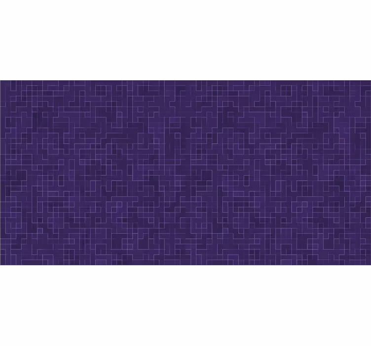 Store enrouleur salle de bain mosaïque violette abstraite - TenStickers