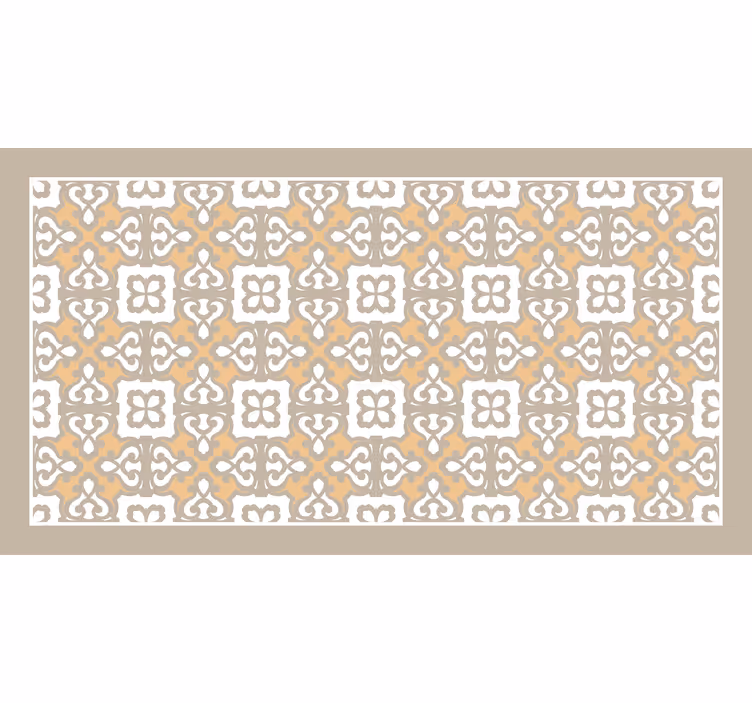 Store enrouleur salle de bain motif floral beige et gris - TenStickers