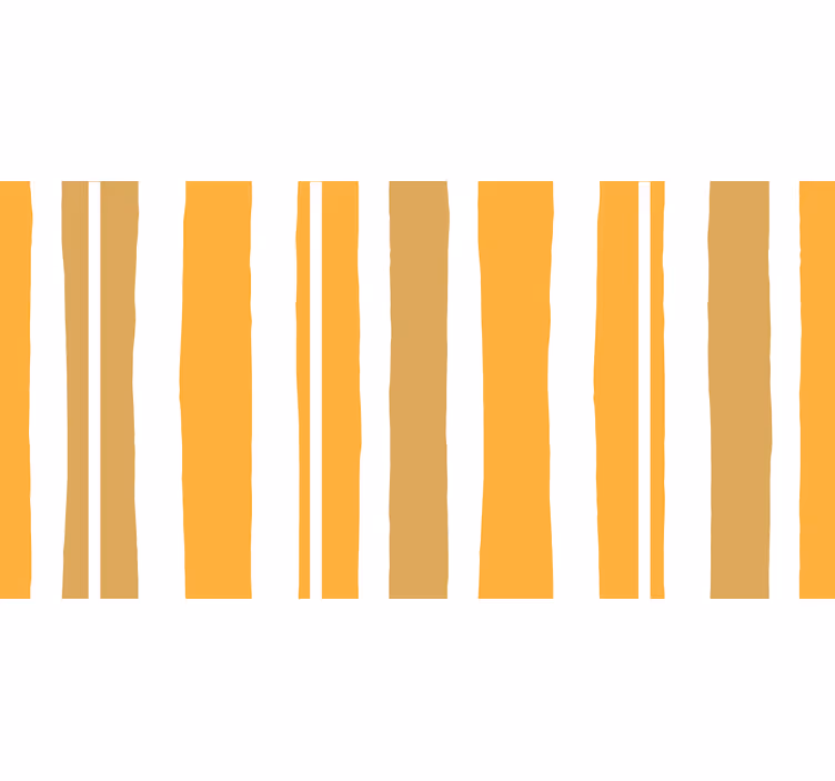 Store enrouleur salle de bain rayures orange et blanches - TenStickers