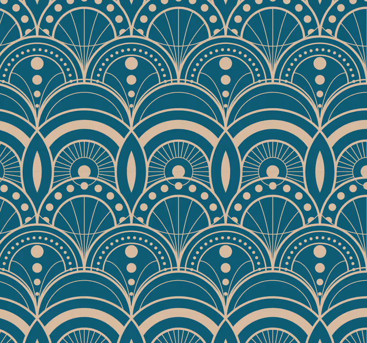 Store enrouleur classique papier peint vintage art déco - TenStickers