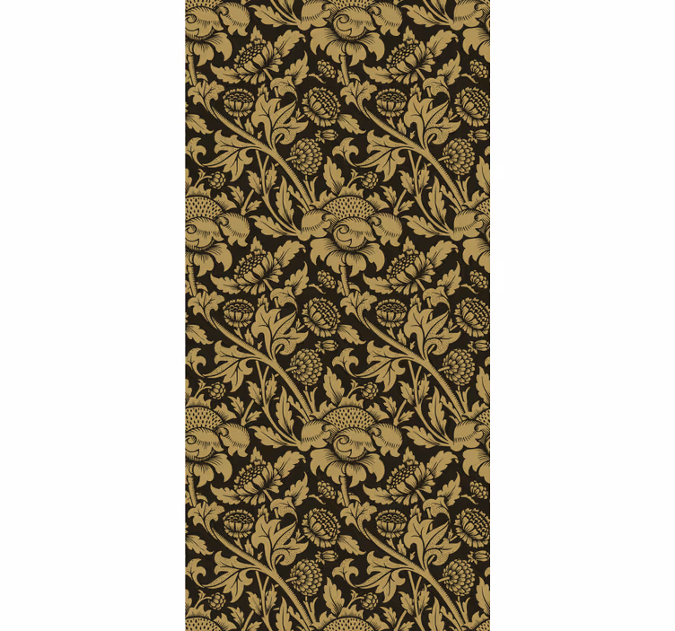 Store enrouleur classique motif floral vintage français - TenStickers