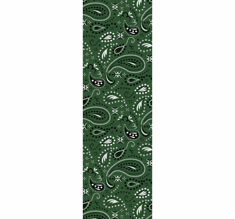 Store enrouleur classique motif paisley teal - TenStickers
