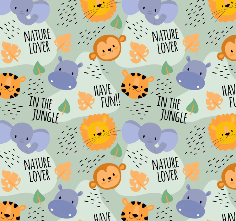 Store enrouleur chambre bébé décor jungle enfants - TenStickers