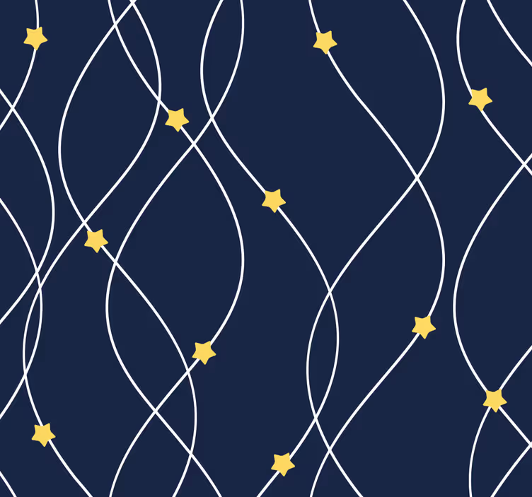 Store enrouleur chambre bébé étoiles jaunes fond bleu - TenStickers