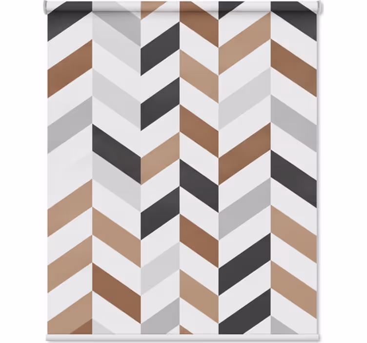 Store enrouleur couloir blocs géométriques colorés - TenStickers