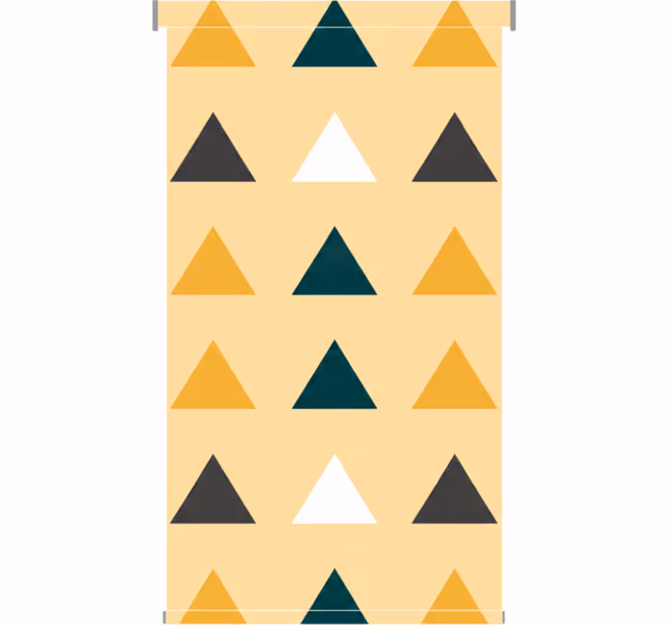 Store enrouleur couloir triangles colorés géométriques - TenStickers