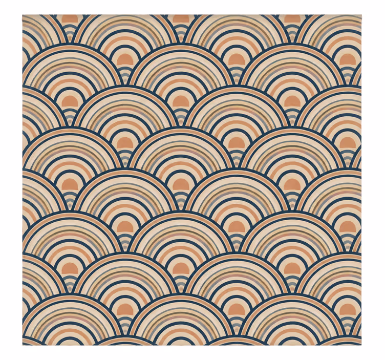Store enrouleur couple motif demi-cercle asiatique 140 - TenStickers