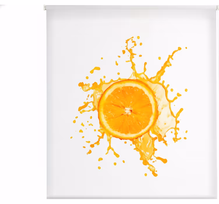 Store enrouleur cuisine 130 cm orange fruit - TenStickers