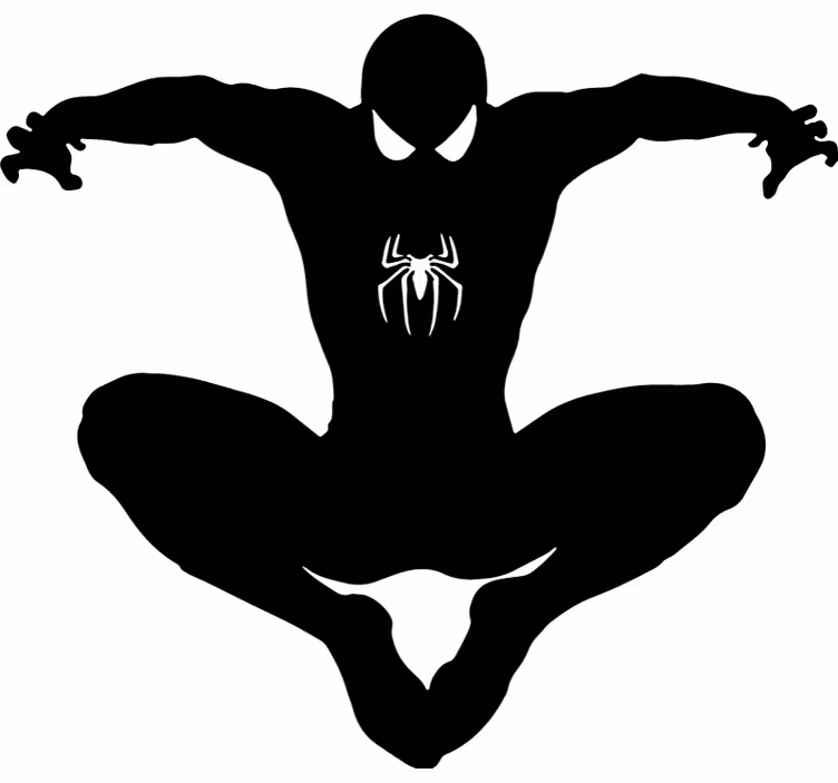 Store enrouleur super-héro silhouette spiderman - TenStickers