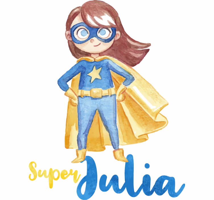 Store enrouleur super-héro fille personnalisée - TenStickers