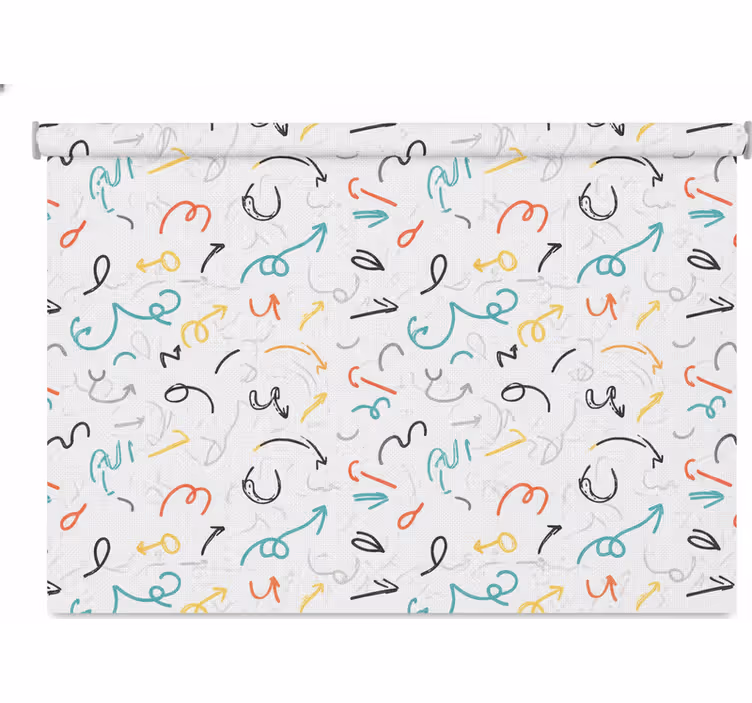 Store enrouleur pour chambre ado flèche colorée amusante - TenStickers
