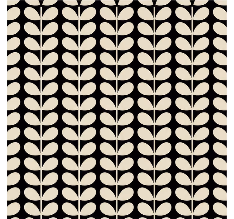 Store enrouleur noir motif rangée tige solide - TenStickers