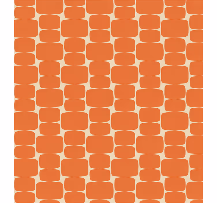 Store enrouleur orange motif rectangles de flammes - TenStickers