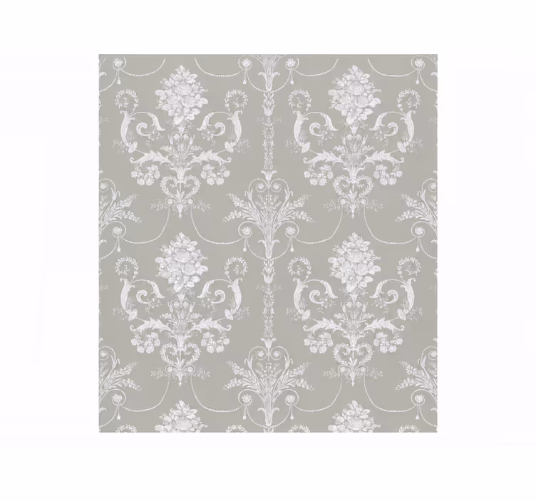 Store enrouleur gris motif fleurs royales - TenStickers