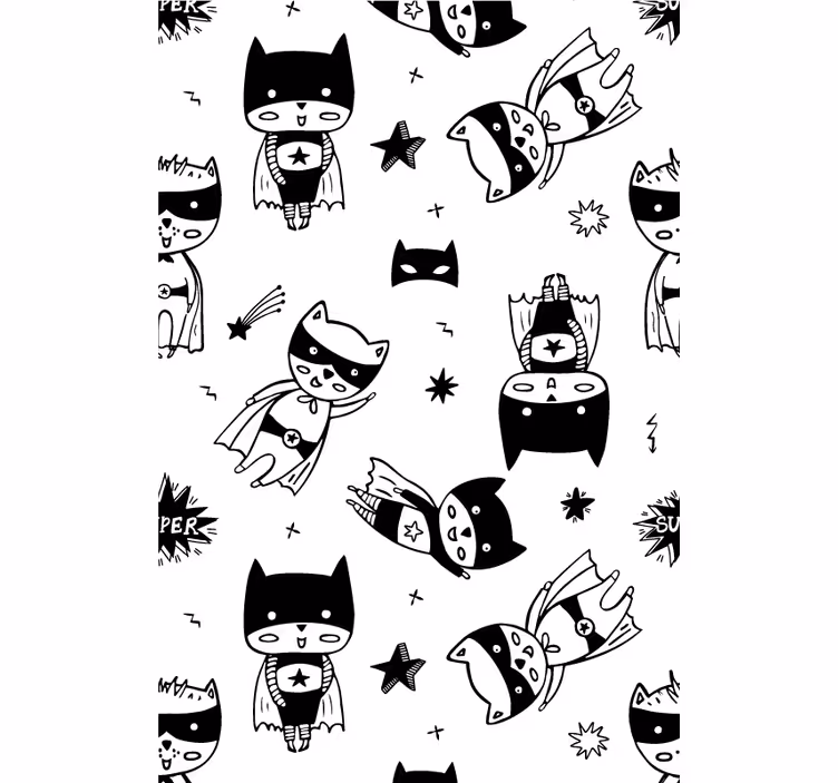 Store enrouleur pour chambre enfant dessin de super-héros - TenStickers