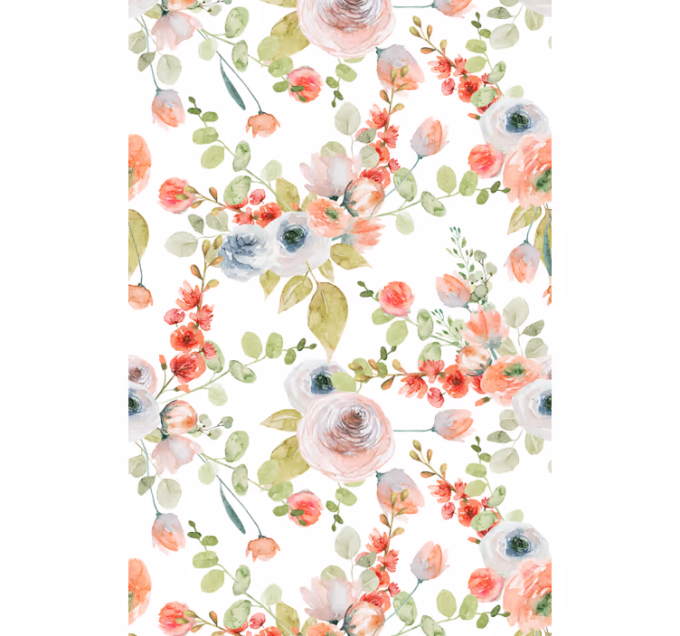 Store classique branches fleuries - TenStickers