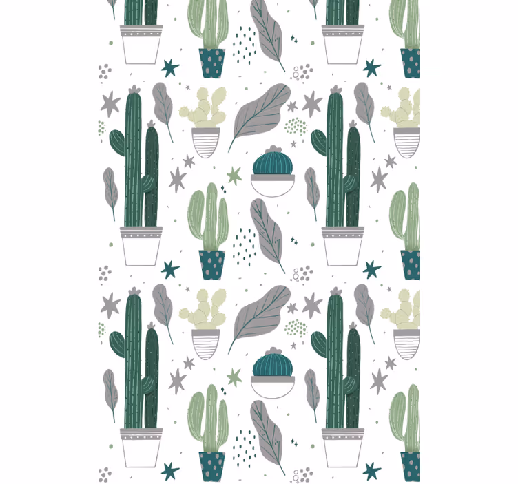 Store enrouleur cactus tons ombrés - TenStickers