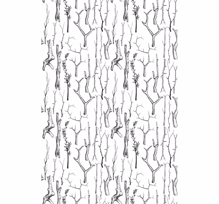 Store enrouleur arbre silhouette de branches - TenStickers