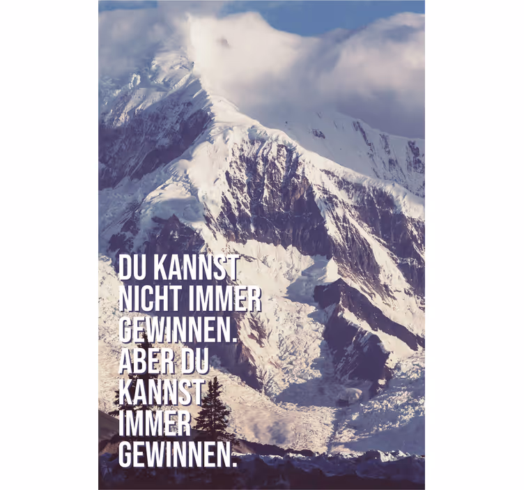 Store enrouleur bureaux immerger les sommets des montagnes - TenStickers