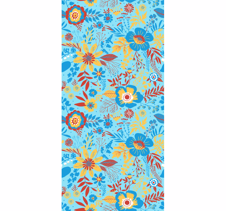 Store enrouleur motif fleur affichage de motifs botaniques - TenStickers