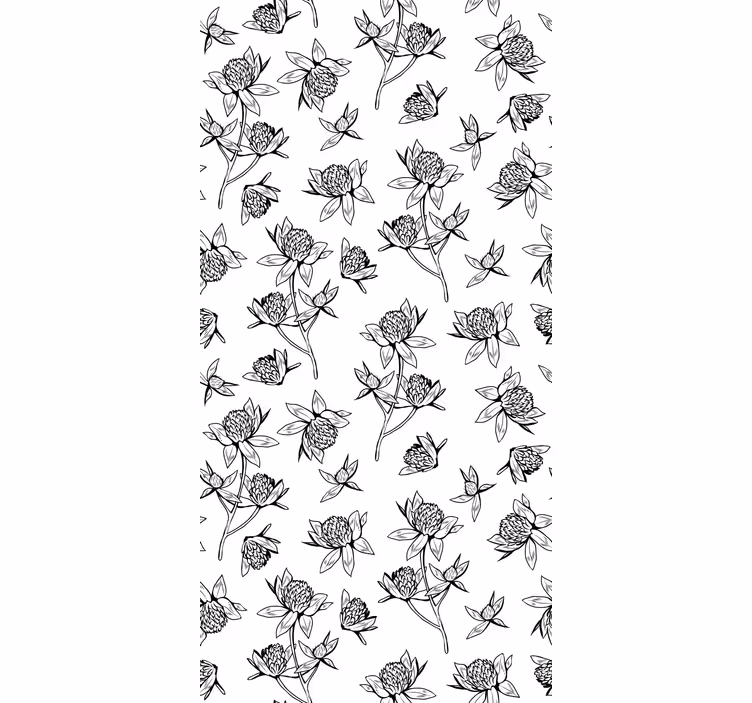 Stores enrouleurs fleurs et plantes motif botanique - TenStickers