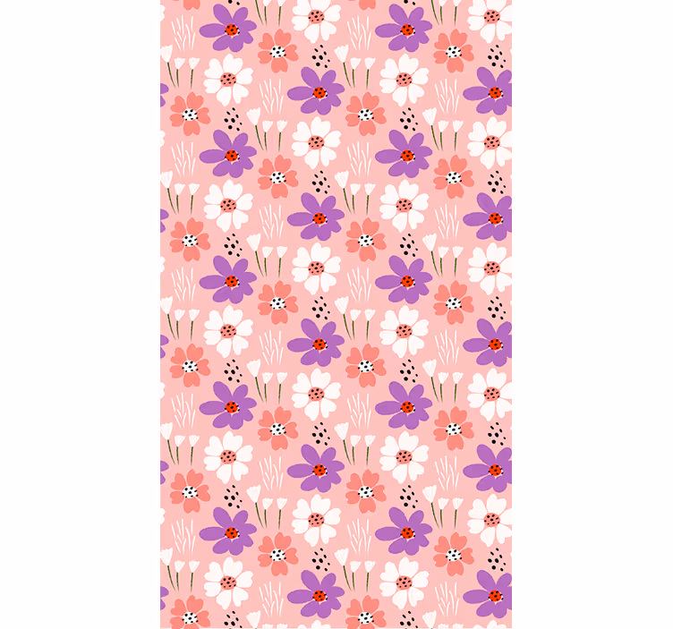 Store enrouleur motif fleur Émerveillement floral - TenStickers