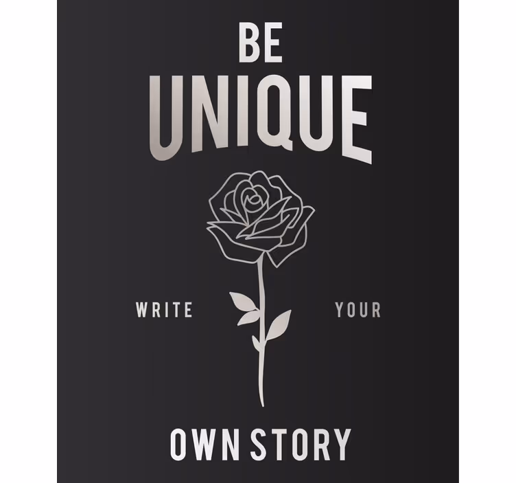 Store enrouleur phrases sois unique rose - TenStickers