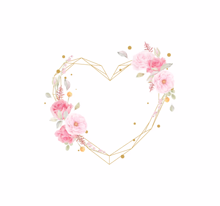 Store enrouleur motif fleur arrangement de coeur - TenStickers