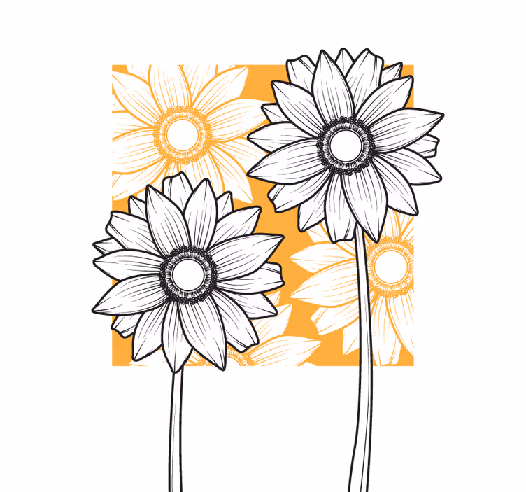 Stores enrouleurs fleurs et plantes motif floral luxuriant - TenStickers