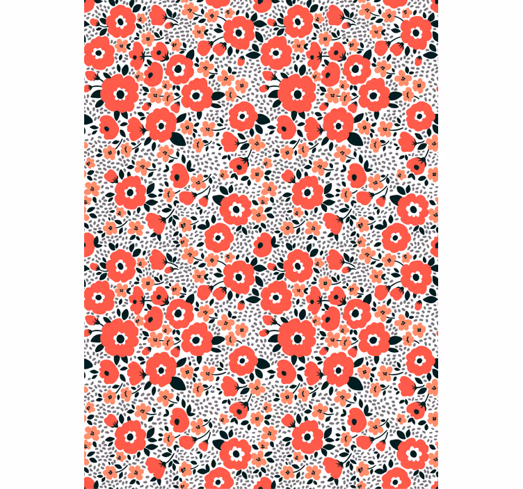 Store enrouleur motif fleur motif chiot charmant - TenStickers