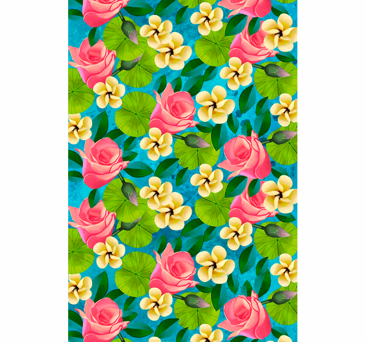 Stores enrouleurs fleurs et plantes éclatantes - TenStickers