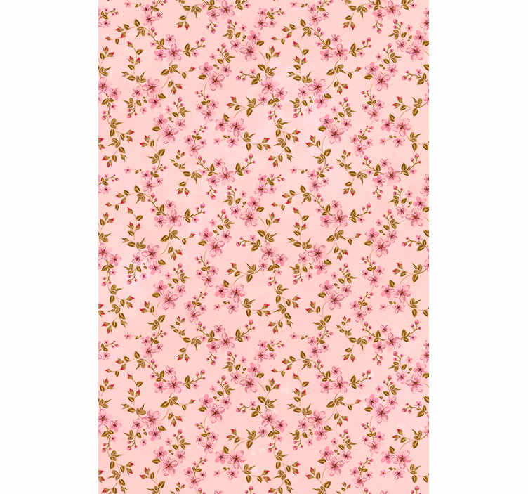Stores enrouleurs fleurs et plantes motif rose élégant - TenStickers